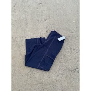 Athleta Chelsea Utility Wide Leg Pants Size 16 Blue NWT